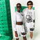 Lacoste L!VE x Minecraft Unisex Regular Fit Baskılı Beyaz Şort