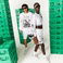 Lacoste L!VE x Minecraft Unisex Regular Fit Baskılı Beyaz Şort