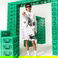 Lacoste L!VE x Minecraft Unisex Regular Fit Baskılı Beyaz Şort