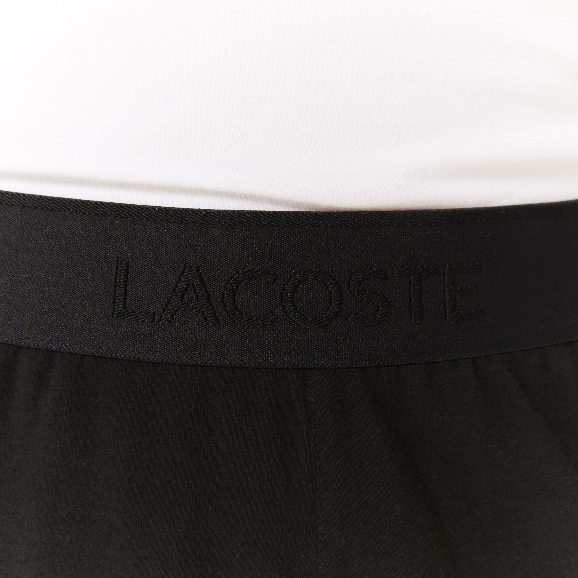 Lacoste X Minecraft Erkek Regular Fit Bisiklet Yaka Baskılı Beyaz Pijama Takımı