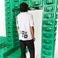 Lacoste X Minecraft Erkek Relaxed Fit Baskılı Beyaz Polo