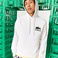 Lacoste X Minecraft Unisex Regular Fit Kapüşonlu Baskılı Beyaz Sweatshirt