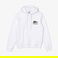 Lacoste X Minecraft Unisex Regular Fit Kapüşonlu Baskılı Beyaz Sweatshirt