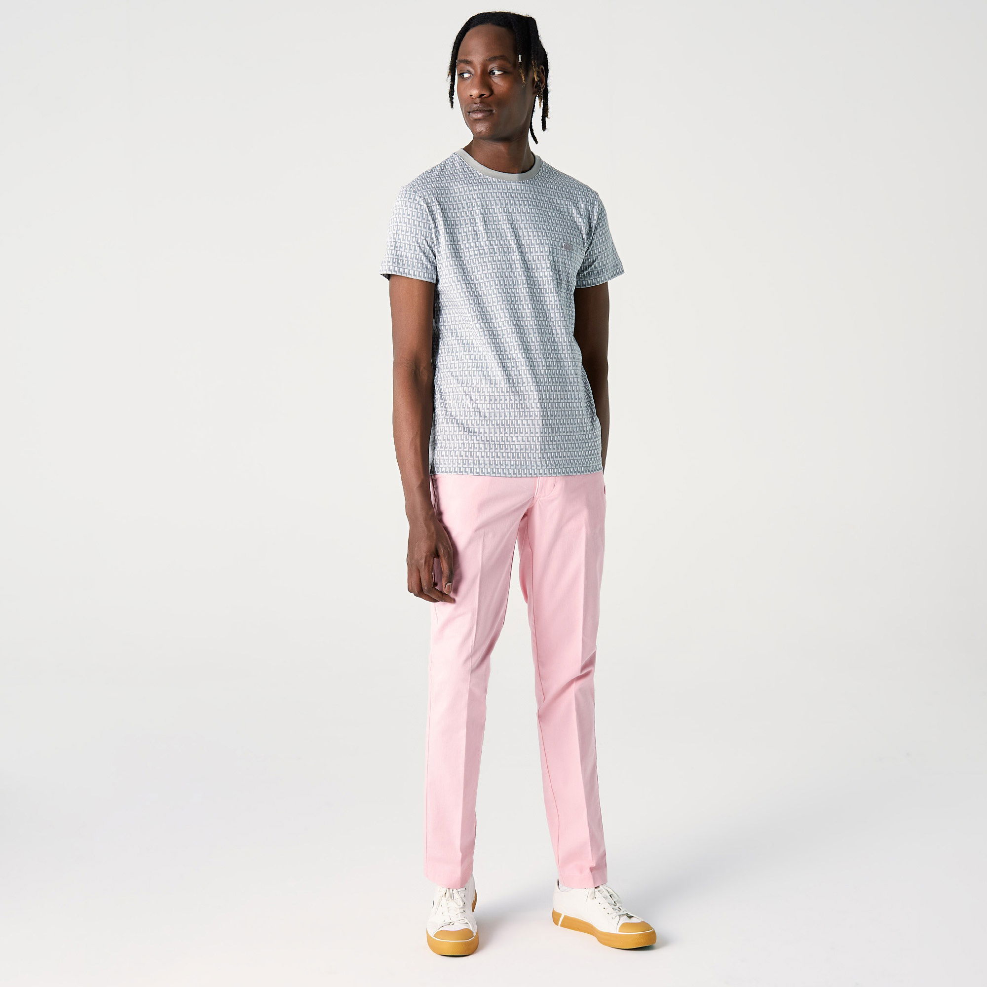 Lacoste L!VE Erkek Straight Fit Pembe Pantolon