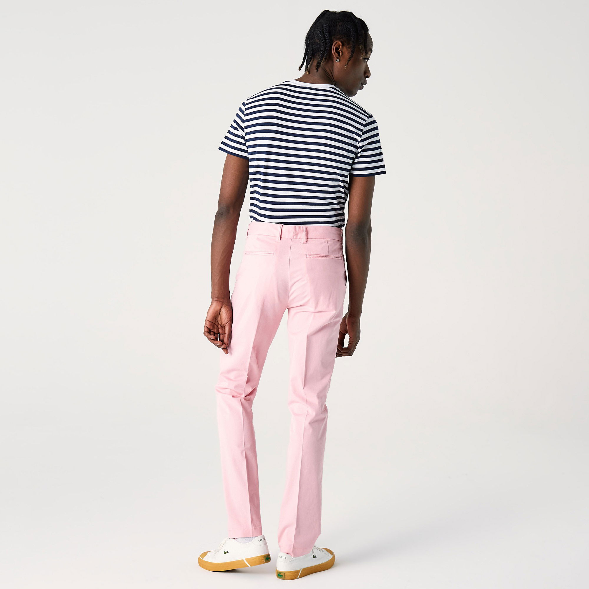 Lacoste L!VE Erkek Straight Fit Pembe Pantolon