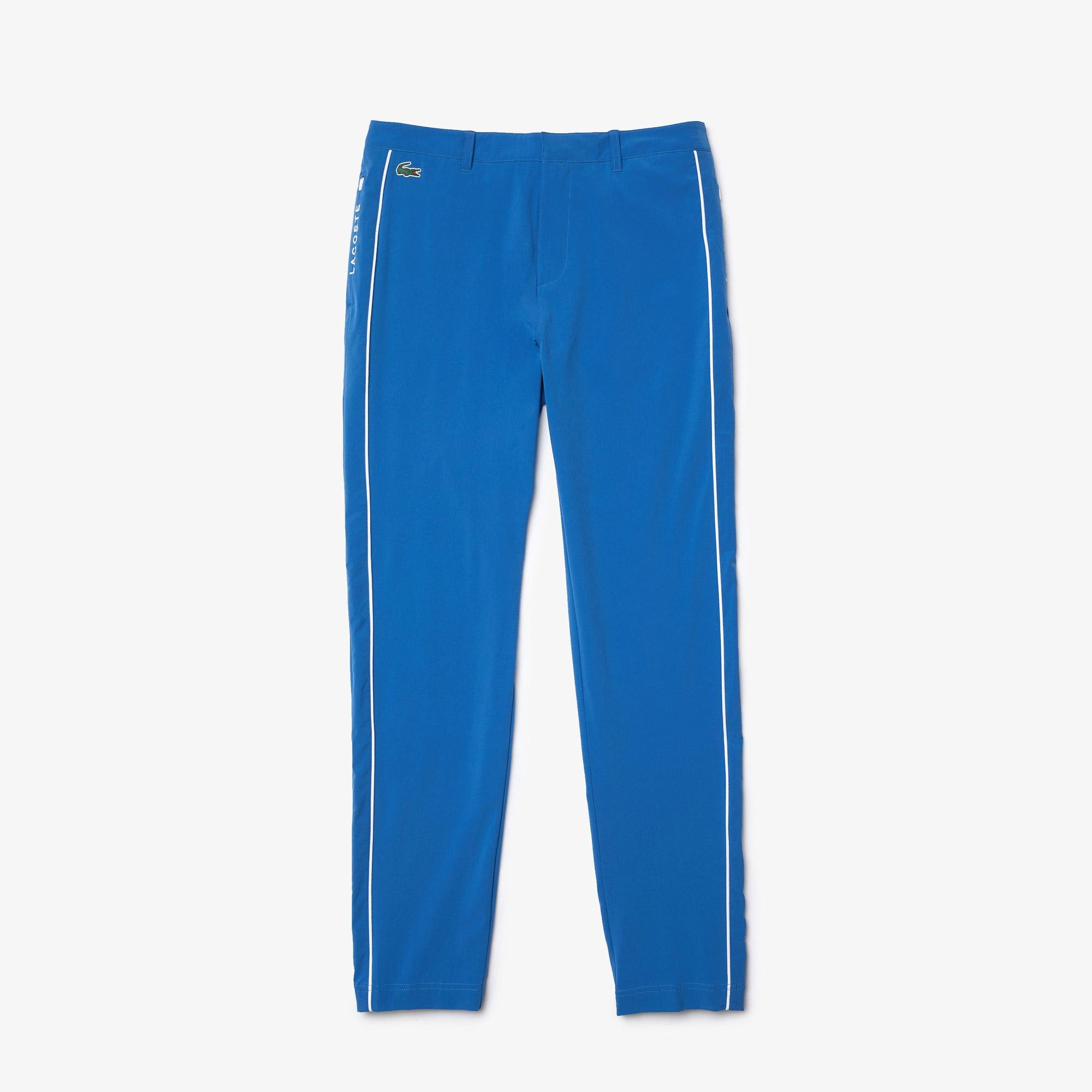 Lacoste SPORT Erkek Regular Fit Baskılı Mavi Pantolon