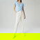 Lacoste Kadın Relaxed Fit Beyaz Pantolon