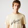 Lacoste Erkek Regular Fit Bisiklet Yaka Baskılı Bej T-Shirt
