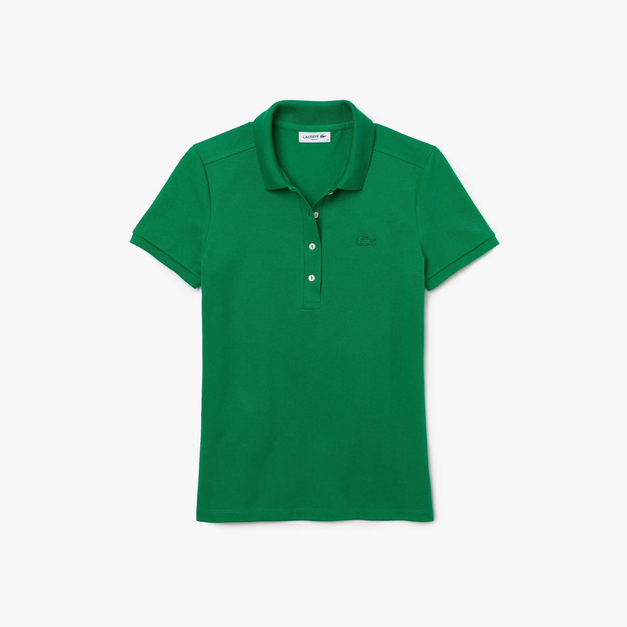 Lacoste Kadın Slim Fit Yeşil Polo