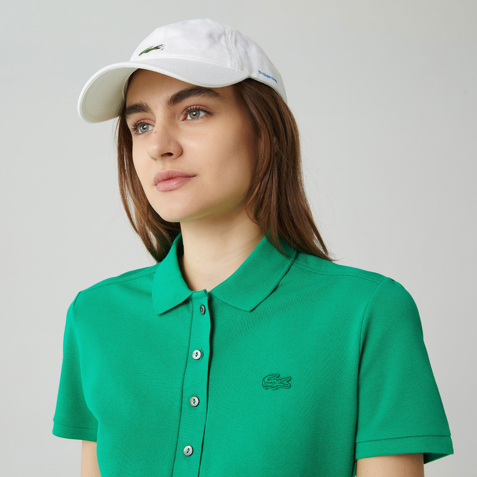 Lacoste Kadın Slim Fit Yeşil Polo