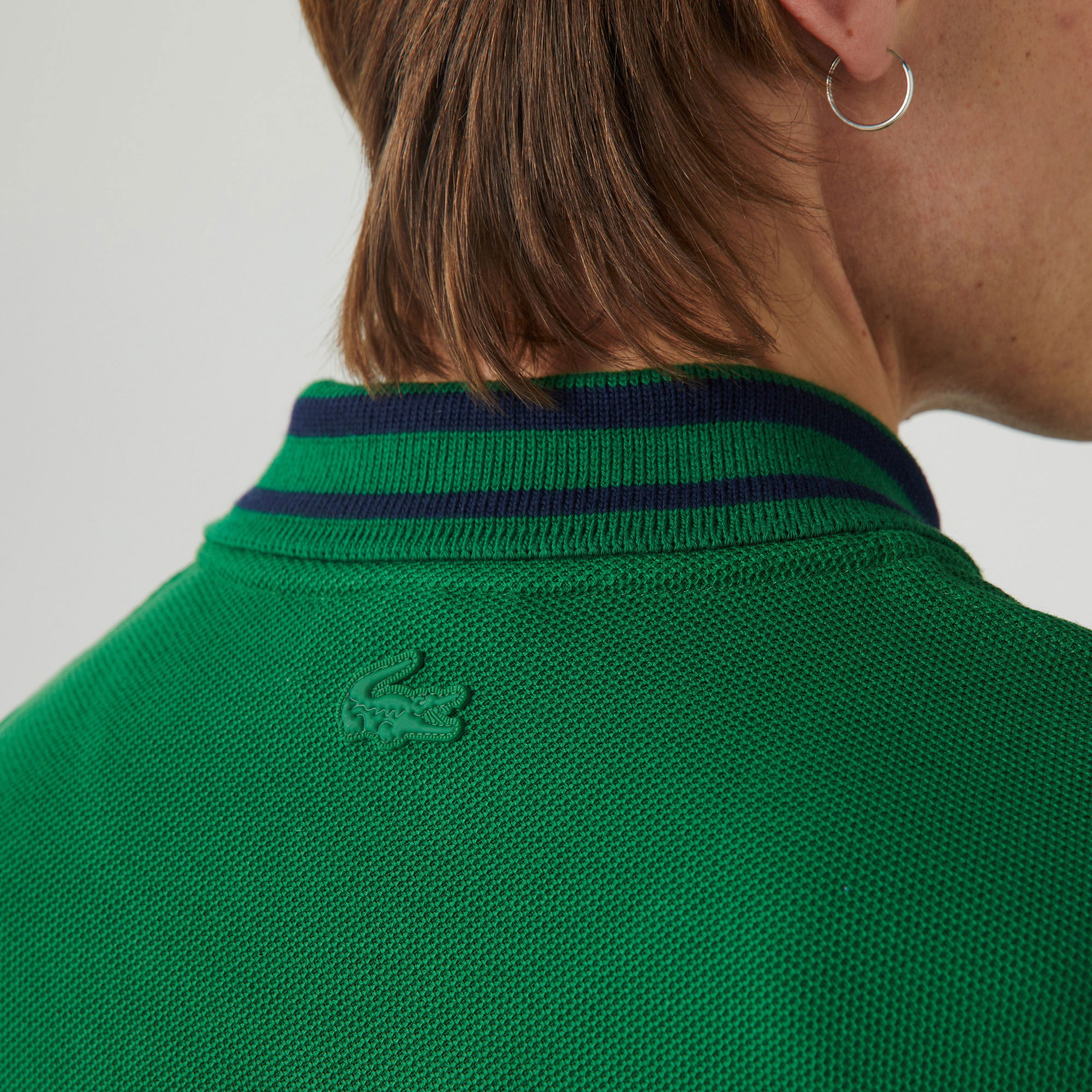 Lacoste Erkek Slim Fit Baskılı Yeşil Polo