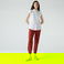 Lacoste Kadın Relaxed Fit Kısa Kollu Beyaz Gömlek