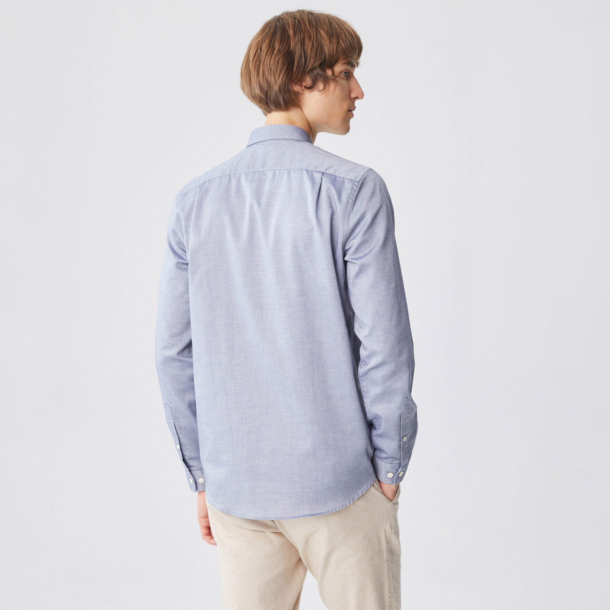 Lacoste Erkek Regular Fit Düğmeli Yaka Lacivert Gömlek