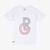Lacoste Sport Roland Garros Çocuk Bisiklet Yaka Baskılı Beyaz T-ShirtBeyaz