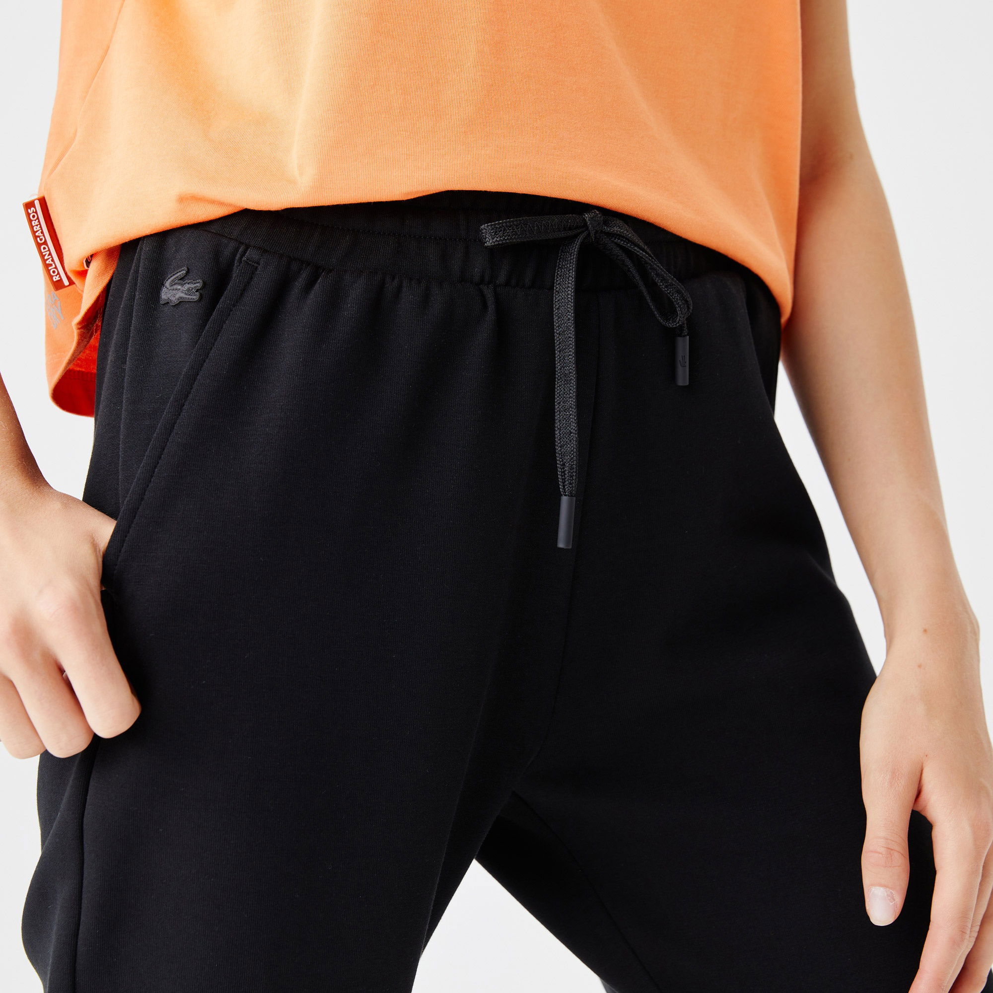 Lacoste Kadın Regular Fit Baskılı Siyah Eşofman Altı