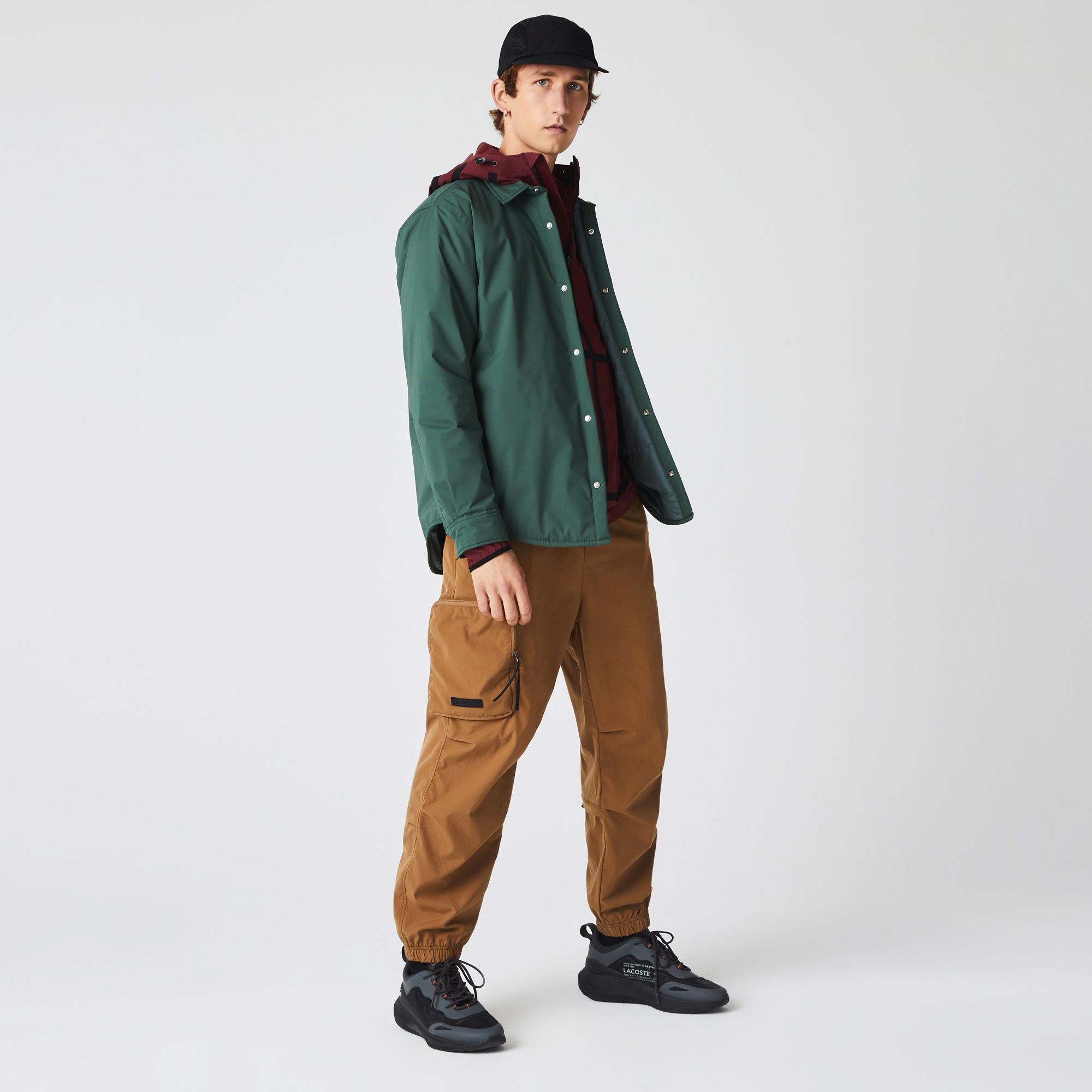 Lacoste Erkek Regular Fit Baskılı Jogger Kahverengi Eşofman Altı