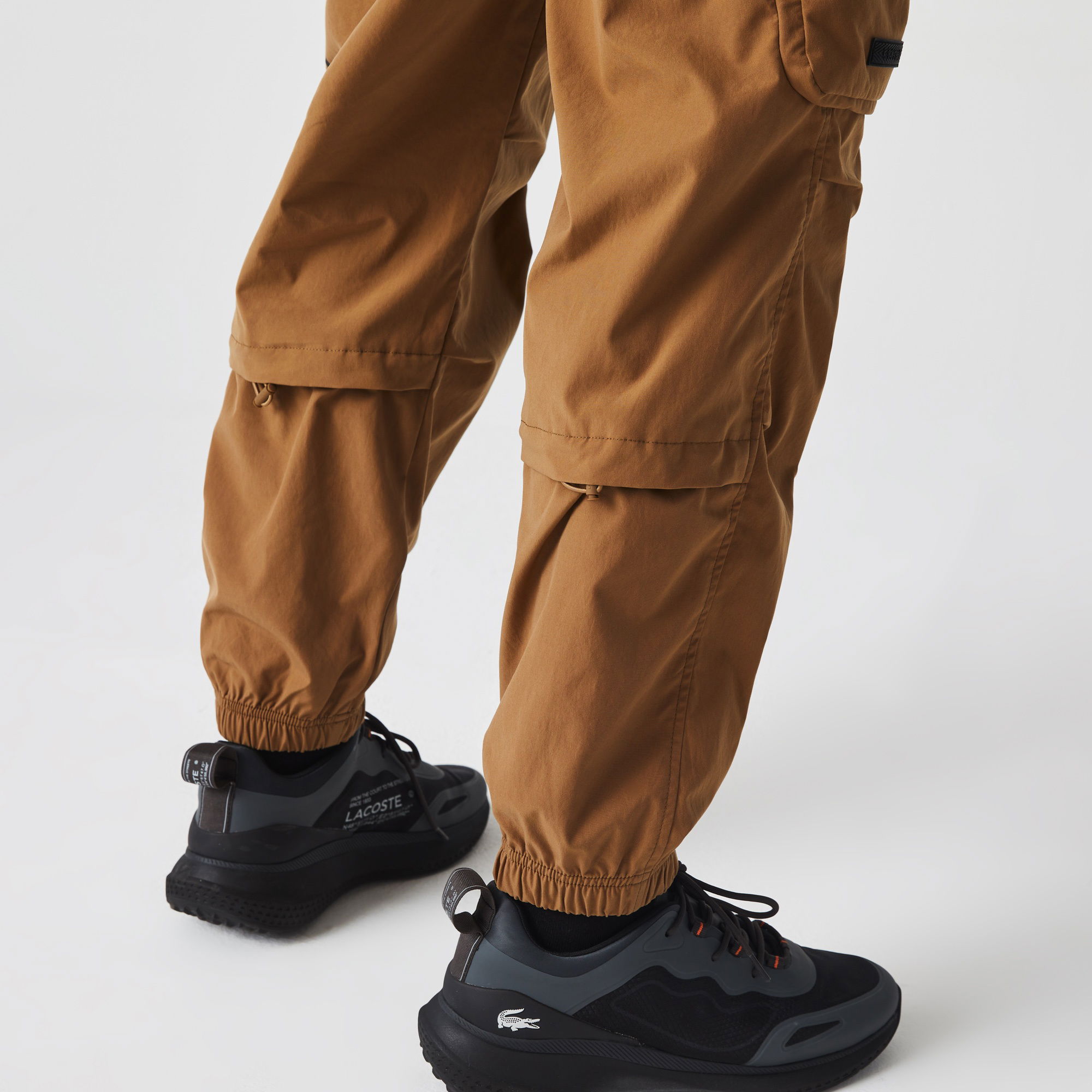 Lacoste Erkek Regular Fit Baskılı Jogger Kahverengi Eşofman Altı