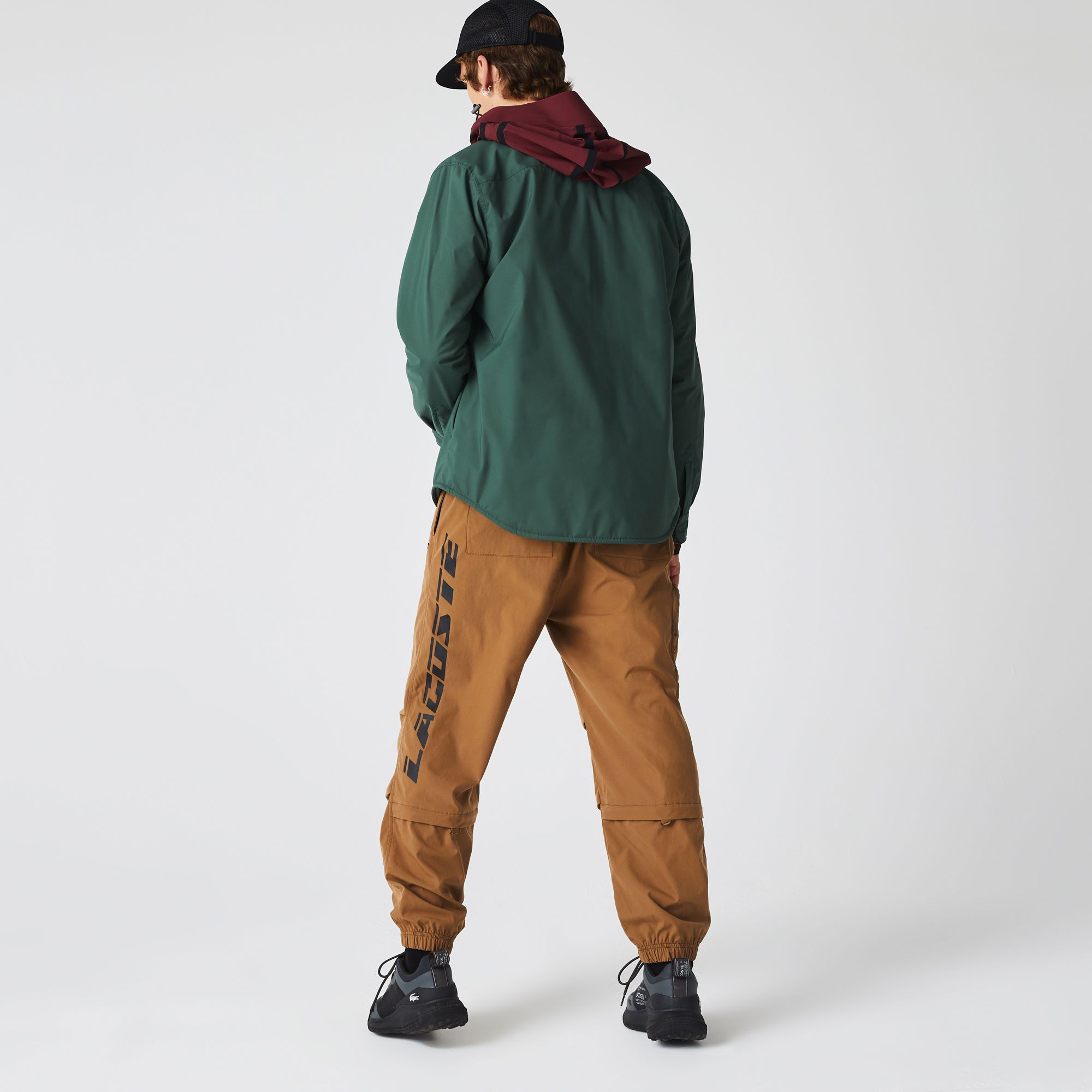 Lacoste Erkek Regular Fit Baskılı Jogger Kahverengi Eşofman Altı
