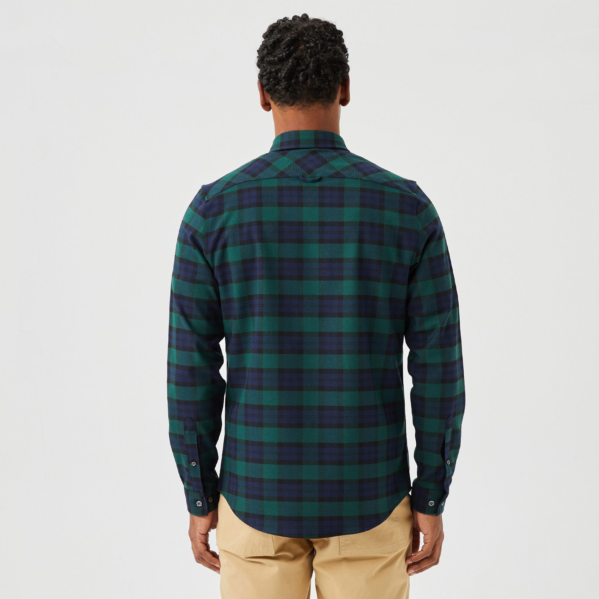 Lacoste Erkek Slim Fit Ekose Lacivert Gömlek