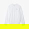 Lacoste SPORT Erkek Classic Fit Bisiklet Yaka Baskılı Beyaz Sweatshirt