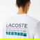 Lacoste SPORT Erkek Classic Fit Bisiklet Yaka Baskılı Beyaz Sweatshirt