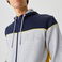 Lacoste Erkek Slim Fit Ayarlanabilir Kapüşonlu Baskılı Renk Bloklu Gri Sweatshirt