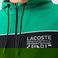 Lacoste Erkek Slim Fit Ayarlanabilir Kapüşonlu Baskılı Renk Bloklu Siyah Sweatshirt