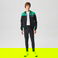 Lacoste Erkek Slim Fit Ayarlanabilir Kapüşonlu Baskılı Renk Bloklu Siyah Sweatshirt