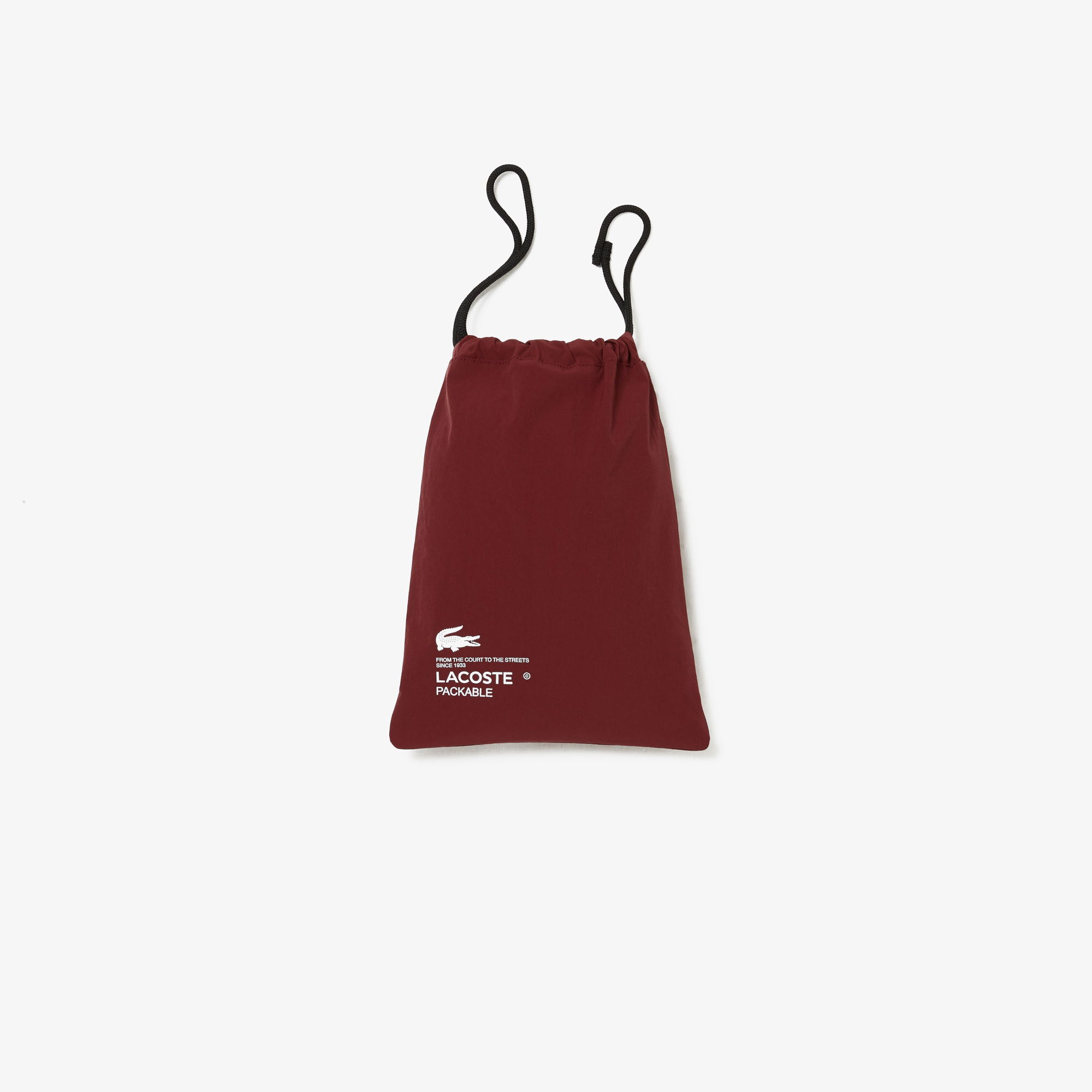 Lacoste Erkek Kapüşonlu Ekose Kahverengi Mont