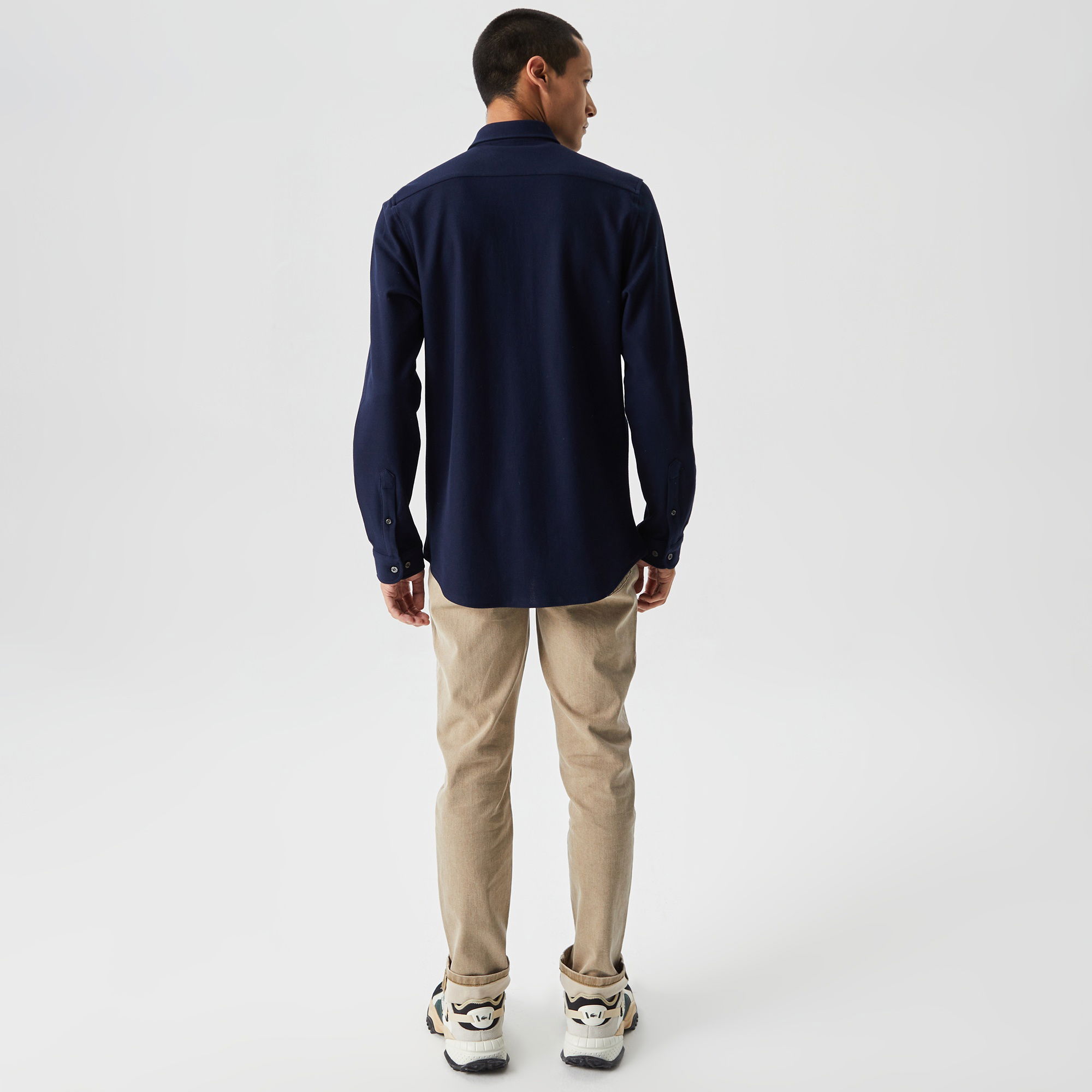 Lacoste Erkek Slim Fit Lacivert Gömlek