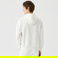 Lacoste Unisex Relaxed Fit Kapüşonlu Baskılı Beyaz Sweatshirt