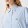 Lacoste Kadın Oversize Uzun Kollu Çizgili Mavi Gömlek
