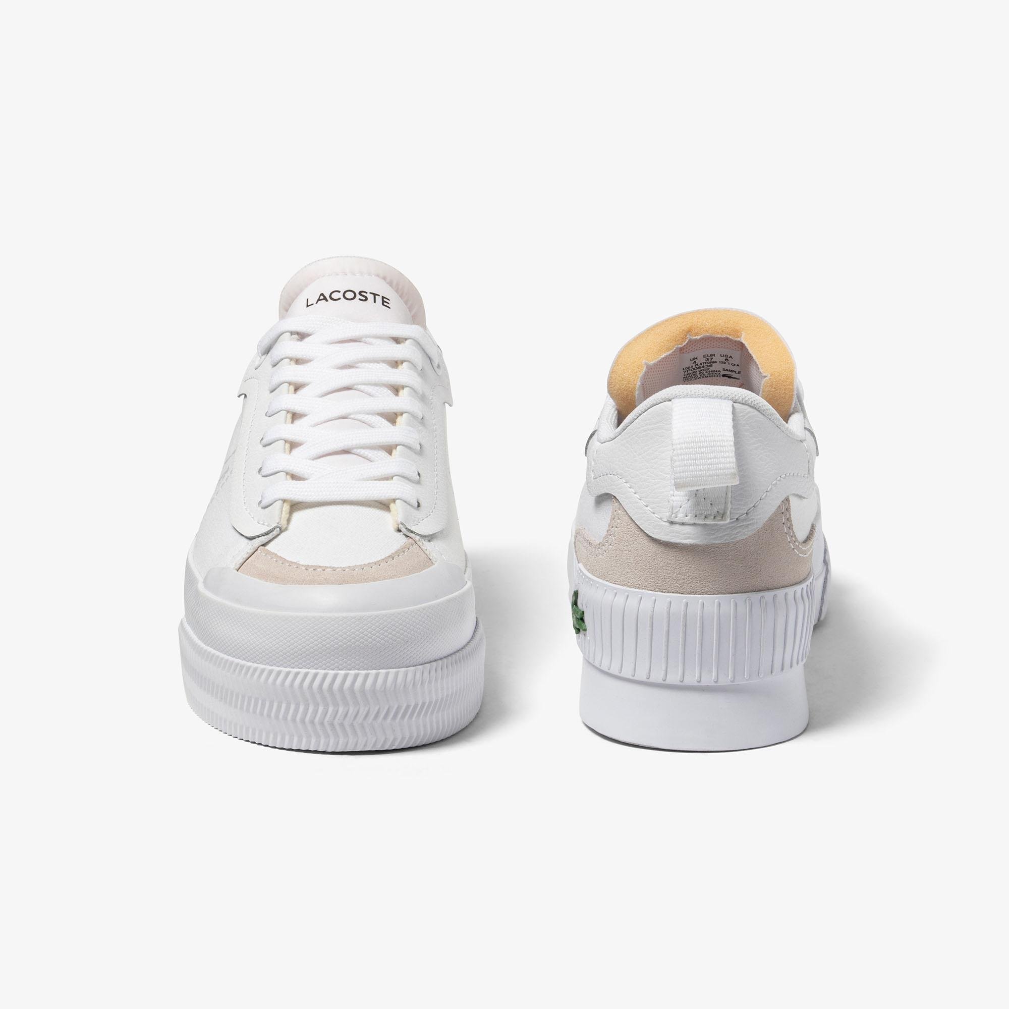 Lacoste L004 Platform Kadın Beyaz Sneaker. 5