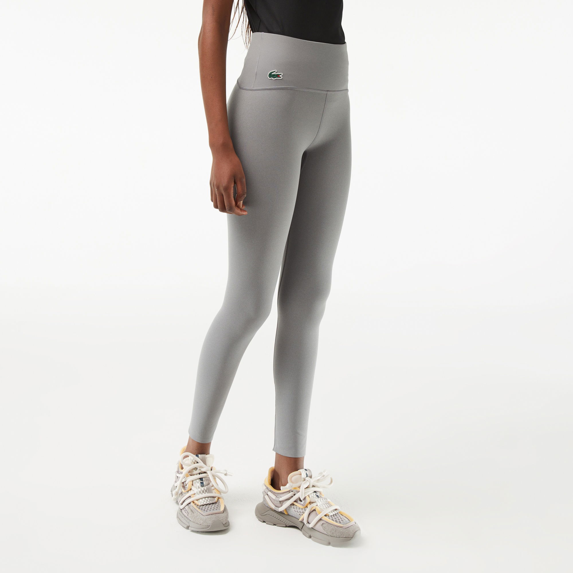 Lacoste SPORT Kadın Slim Fit Gri Tayt