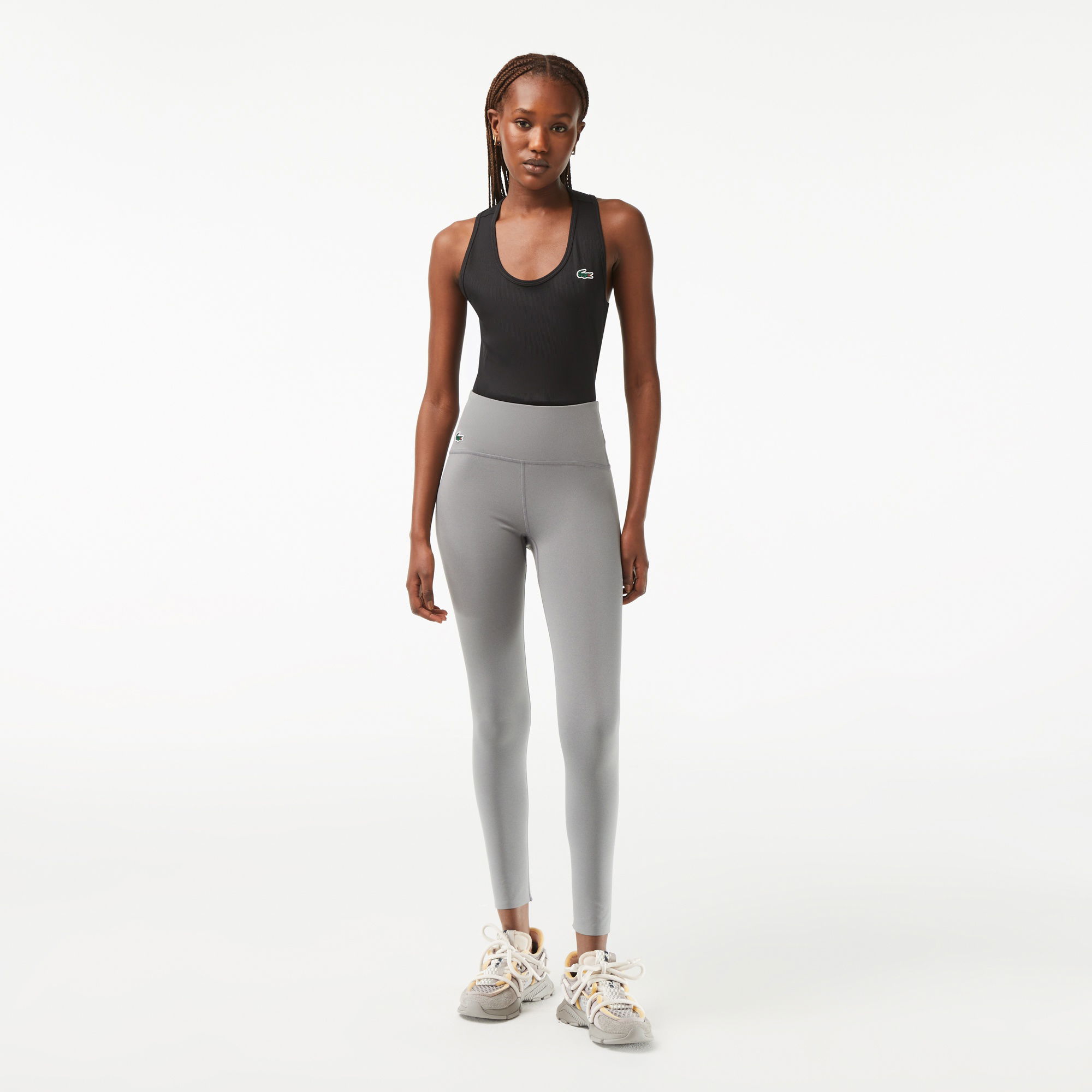 Lacoste SPORT Kadın Slim Fit Gri Tayt