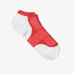 Lacoste Unisex Renk Bloklu Kırmızı Çorap