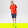 Lacoste Erkek Relaxed Fit Bisiklet Yaka Baskılı Turuncu T-Shirt