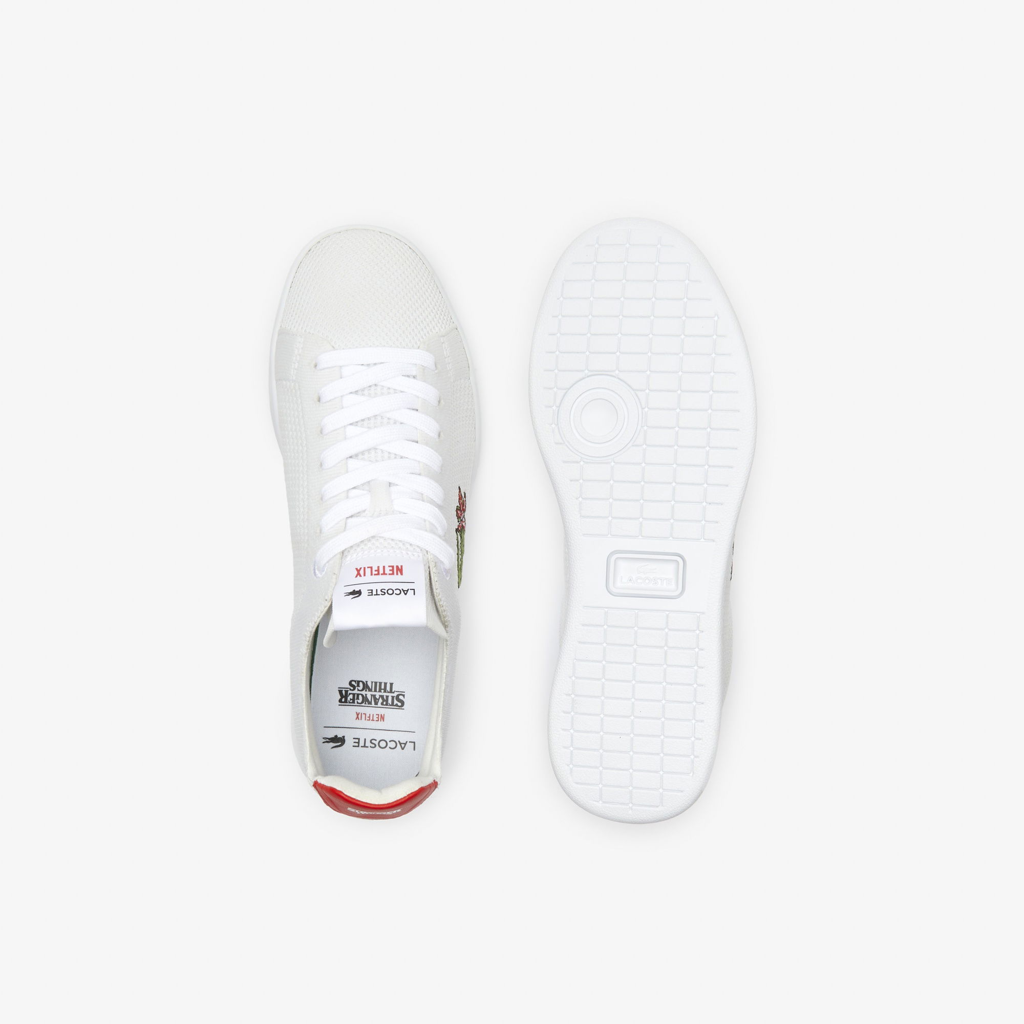 Lacoste x Netflix Carnaby Piquée Kadın Beyaz Sneaker