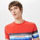 Lacoste Erkek Slim Fit Bisiklet Yaka Baskılı Kırmızı T-Shirt