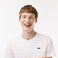 Lacoste SPORT X Daniil Medvedev Erkek Regular Fit Bisiklet Yaka Renk Bloklu Beyaz T-Shirt