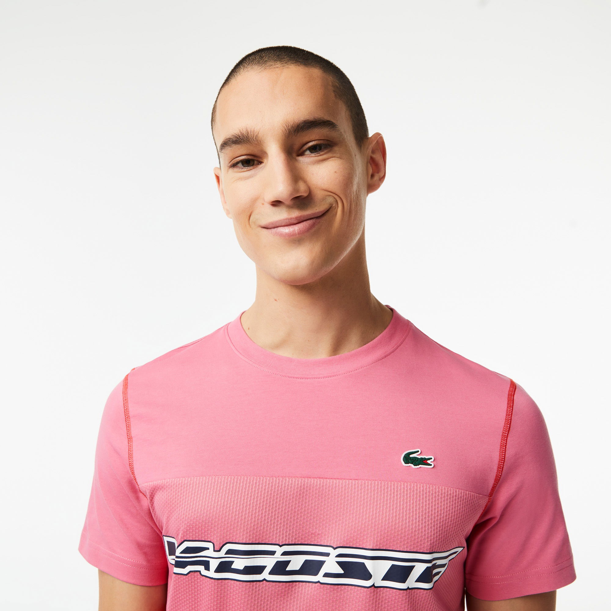 Sport X Daniil Medvedev Pánské tričko Regular Fit Crew Neck Color Blocked Red
