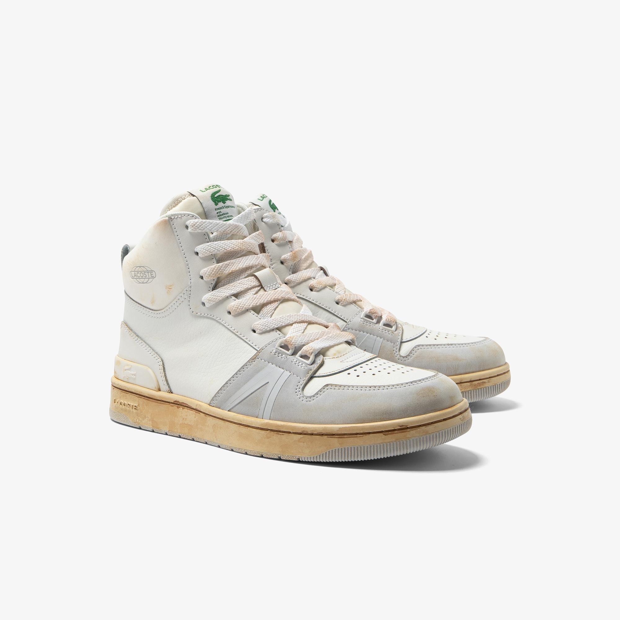 Lacoste L001 Mid Erkek Beyaz Sneaker