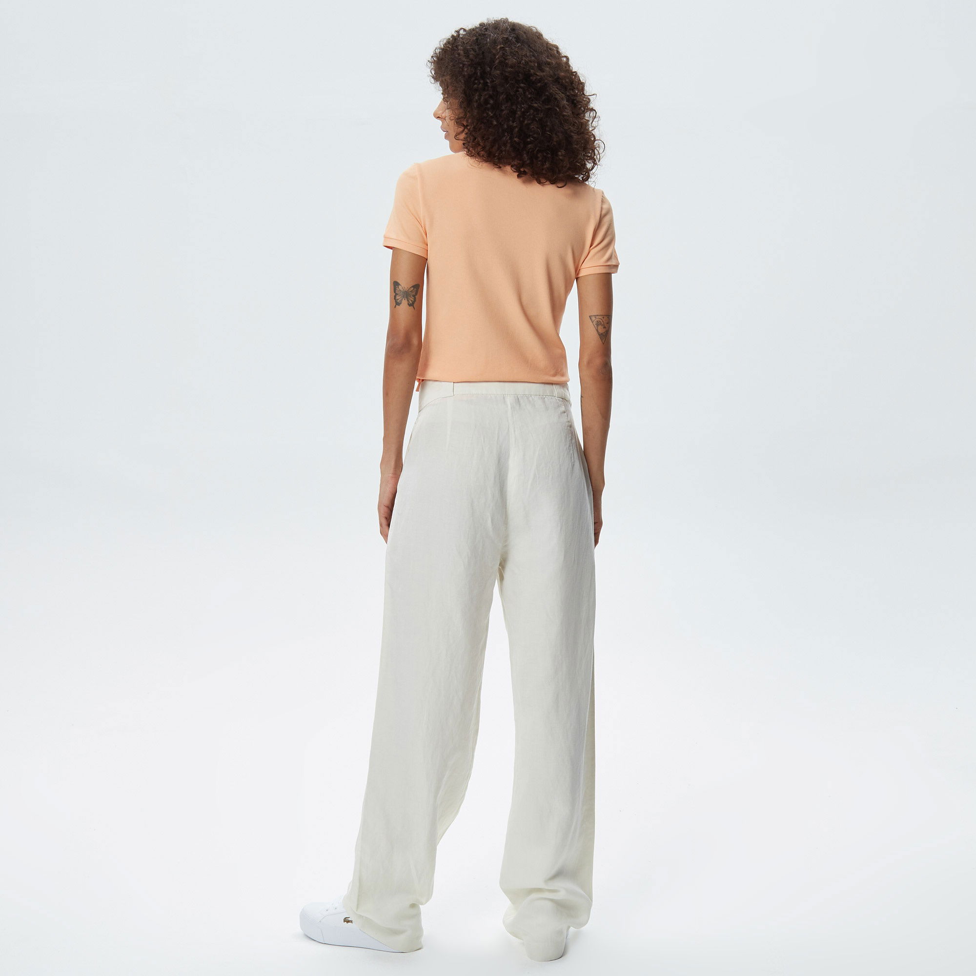 Lacoste Kadın Beyaz Pantolon