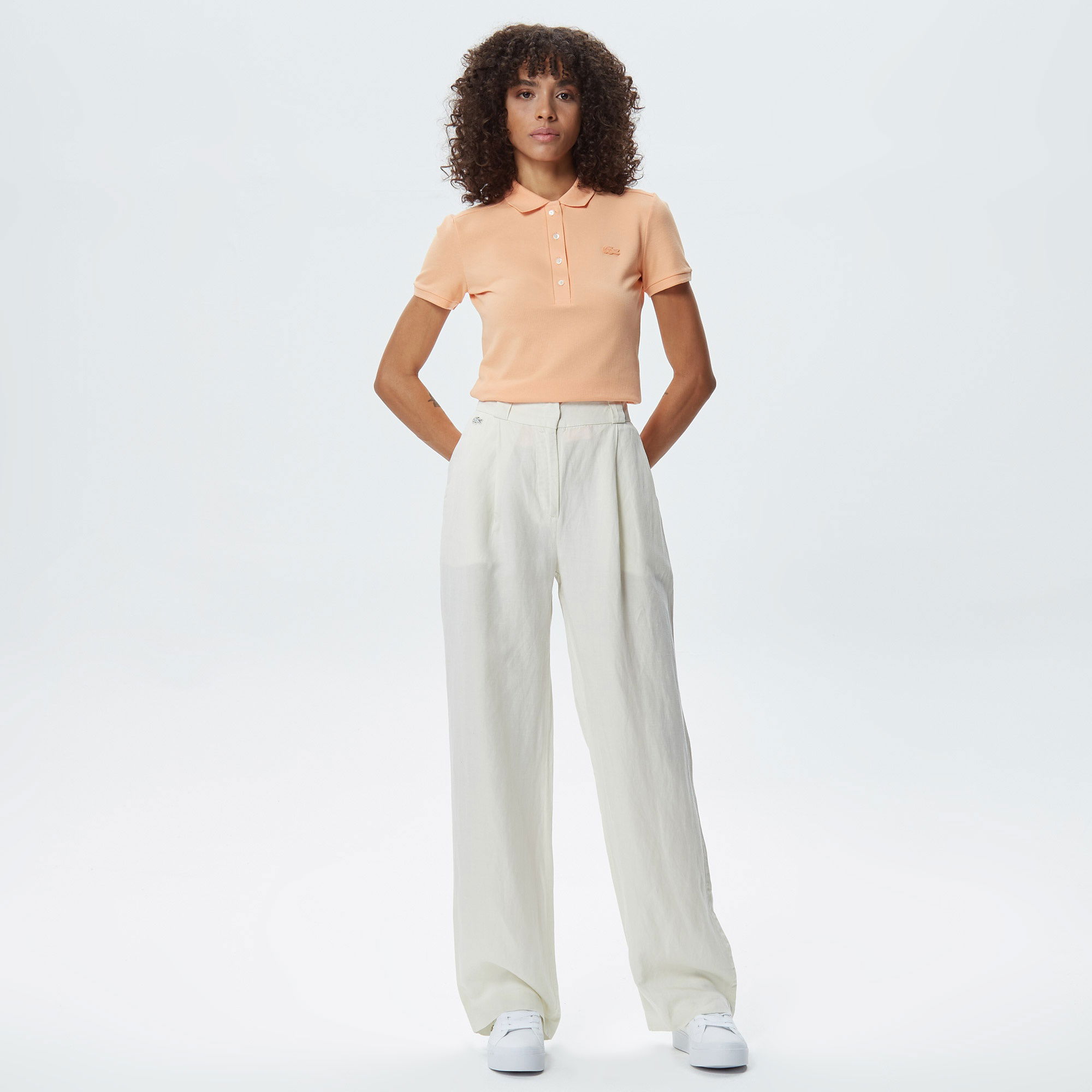 Lacoste Kadın Beyaz Pantolon
