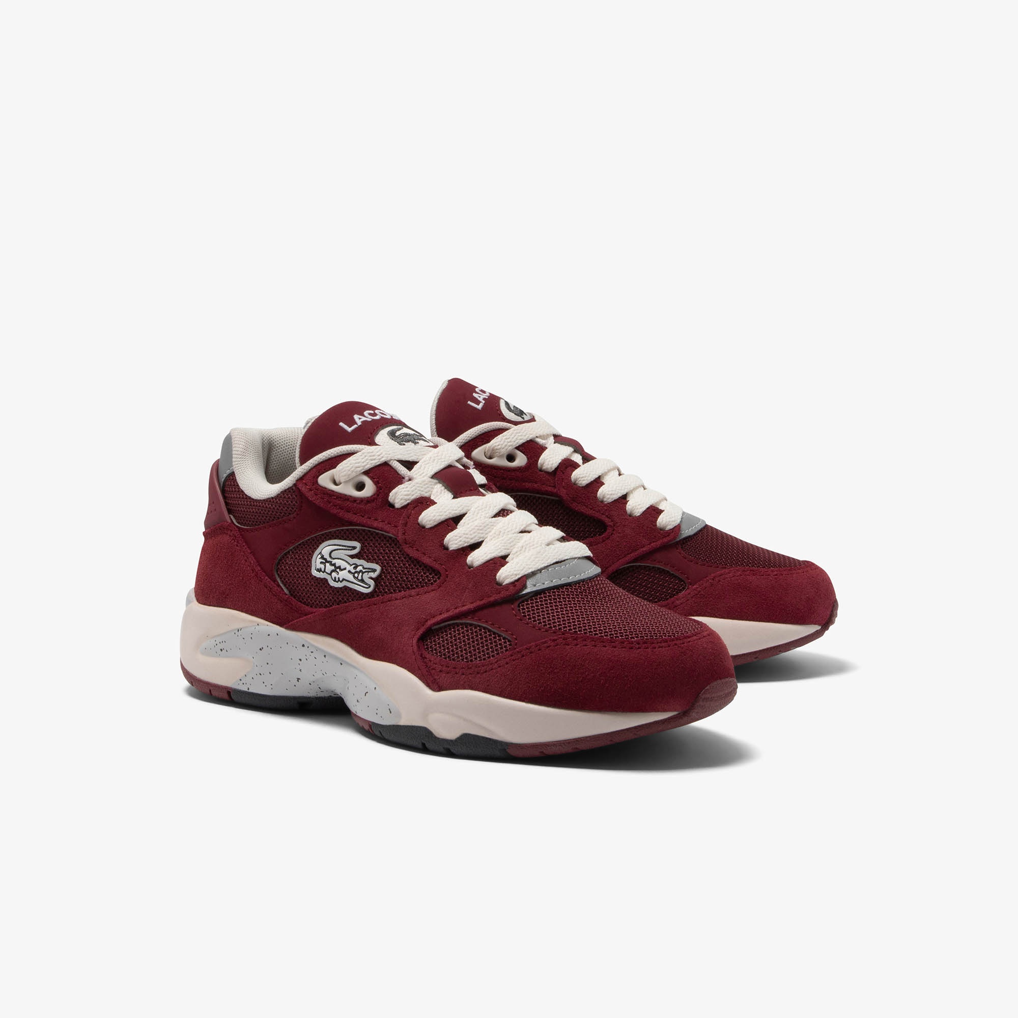 Lacoste SPORT Storm 96 Vintage Kadın Bordo Sneaker