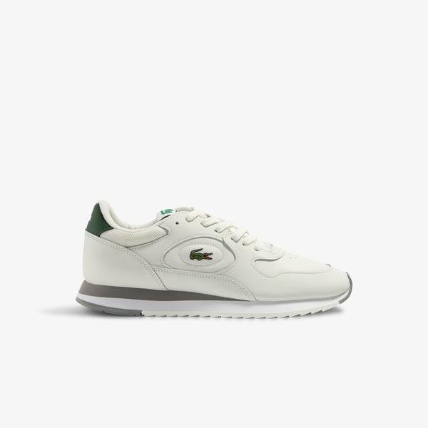 Lacoste SPORT Linetrack Erkek Kırık Beyaz Sneaker