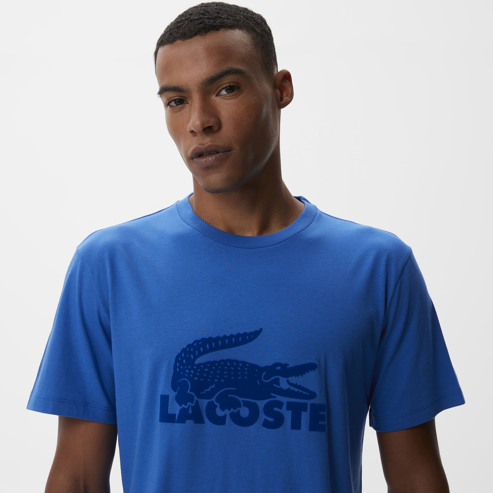 Lacoste Erkek Baskılı Mavi Pijama Takımı