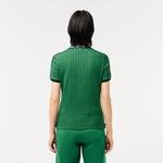 Lacoste Kadın Slim Fit Monogram Yeşil Polo