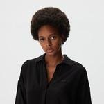 Lacoste Kadın Regular Fit Trukavar Kol V Yaka Siyah Bluz