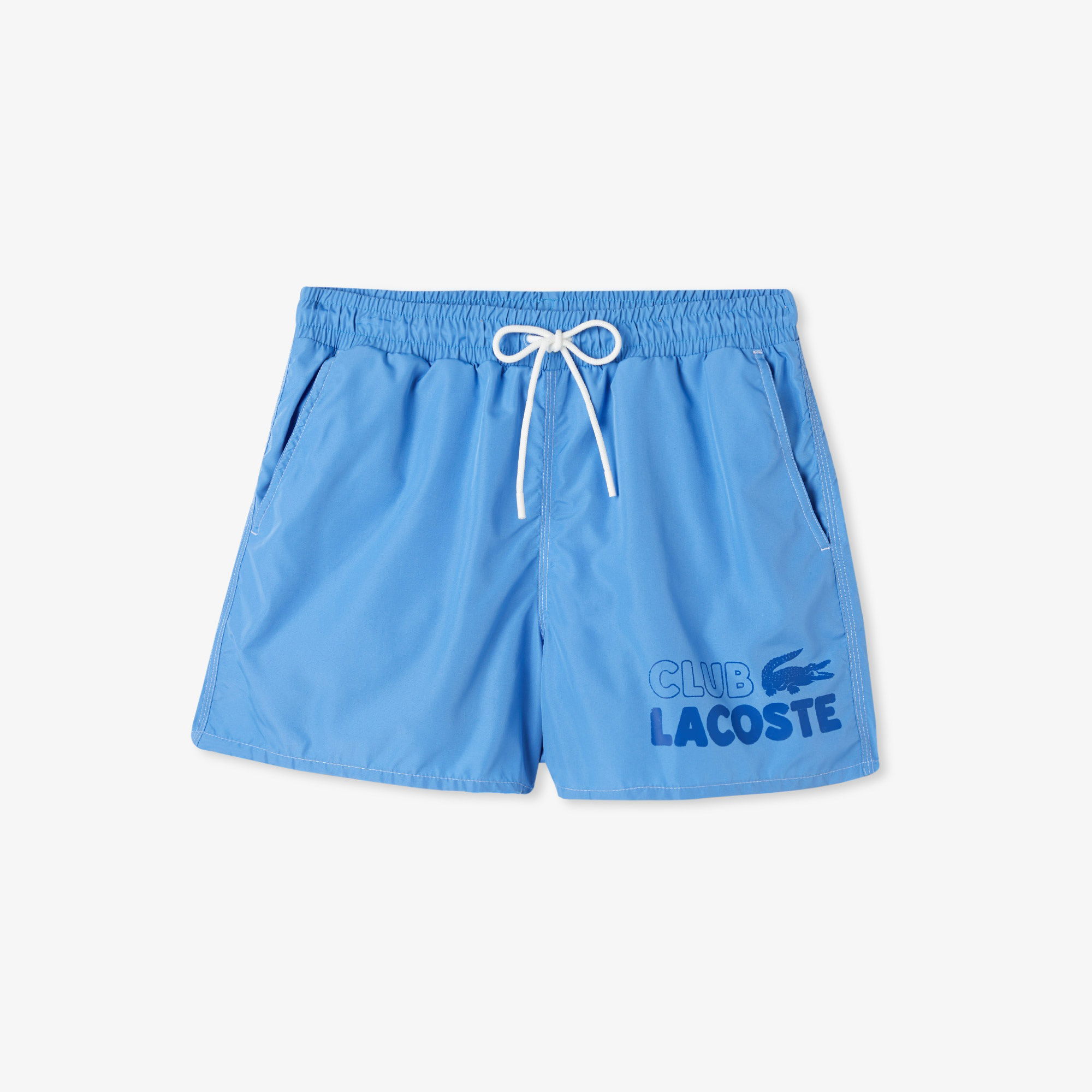Lacoste Erkek Baskılı Mavi Mayo Şort